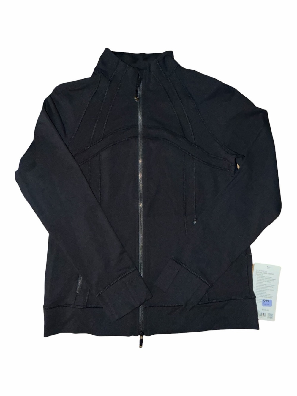 Lululemon Define Track Jacket Luon Black Size 10 NWT Full Zip Athleisure